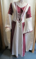 Preview: Ladies Medieval Dress Nature/Burgundy
